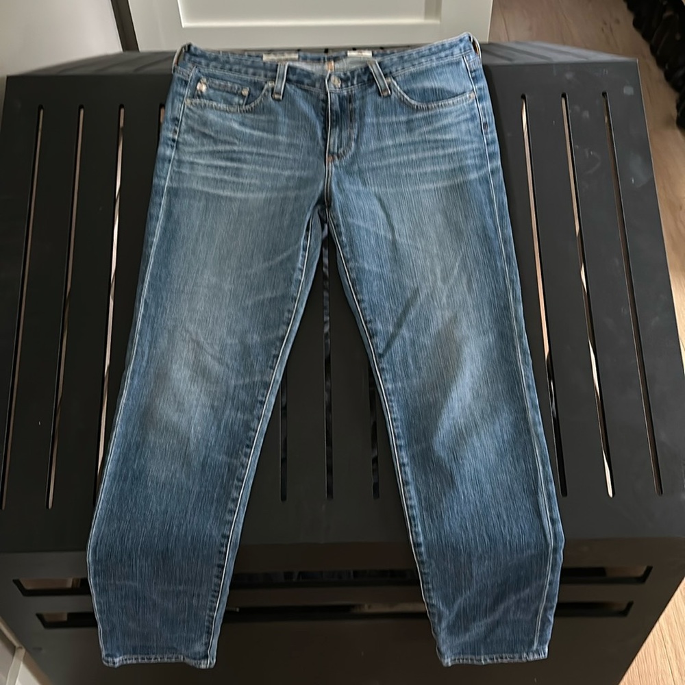 AG- the stilt, light wash, cigarette leg, low rise